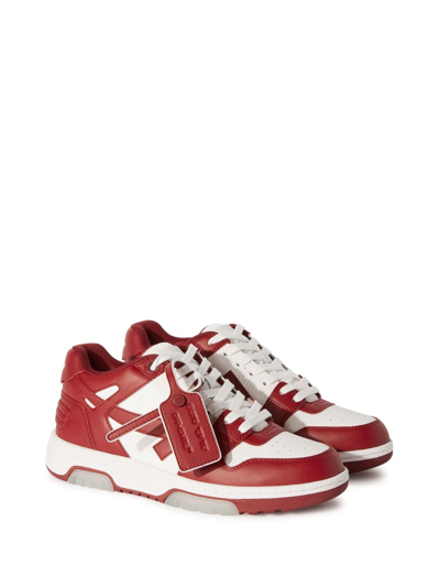 Shop Off-white Out Of Office Leather Sneakers In White