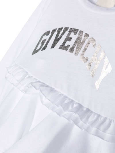 Shop Givenchy Metallic-logo Detail T-shirt In White