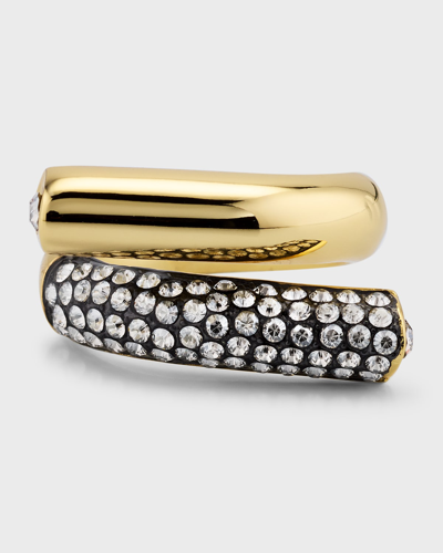 Bewonderenswaardig vlotter komen Demarson Ana Pavé Crystal Bypass Ring In Gold/ Hema/ Pave | ModeSens