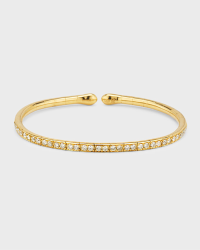 Shop Etho Maria 18k Yellow Gold Flex Bracelet With Yellow Diamonds