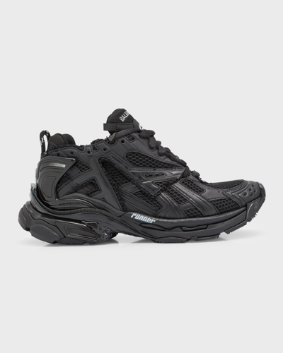 Shop Balenciaga Runner Sneaker In 1000 Black Matt