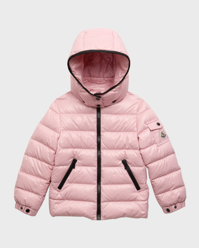 Kids pink hot sale moncler coat