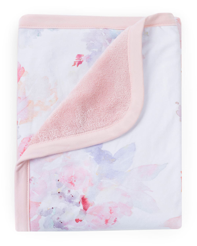Shop Oilo Studio Prim Jersey Cuddle Blanket In Blush