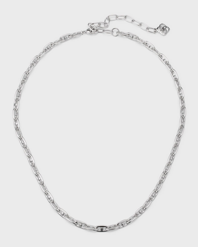 Shop Kendra Scott Men's Bailey Chain Necklace In Silver