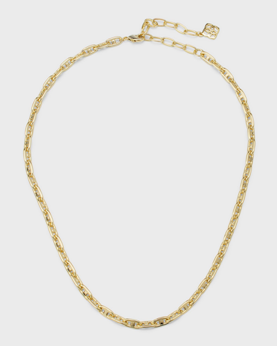 Shop Kendra Scott Men's Bailey Chain Necklace In Gold