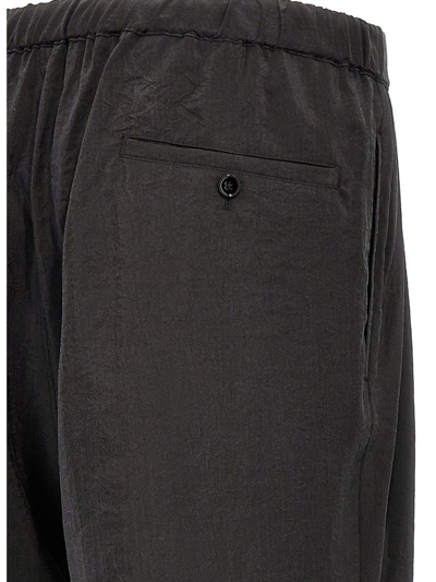 Shop Lemaire 'pleated Relaxed' Pants In Black