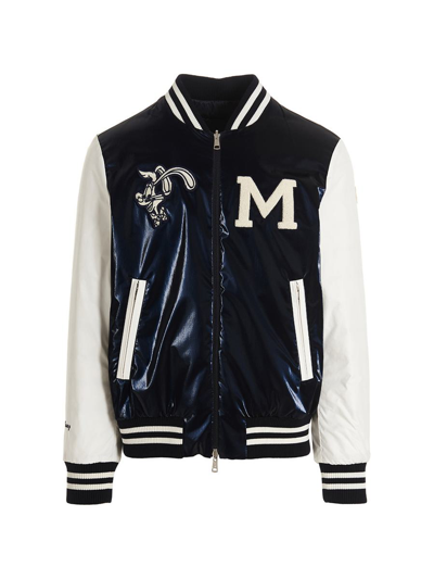 Shop Moncler 'sareb' Capsule Reversible Bomber Jacket Chinese New Year In Blue
