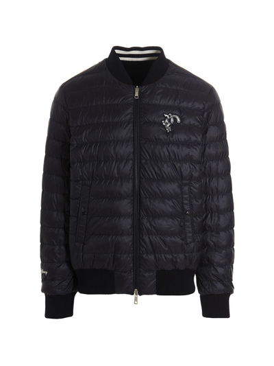 Shop Moncler 'sareb' Capsule Reversible Bomber Jacket Chinese New Year In Blue