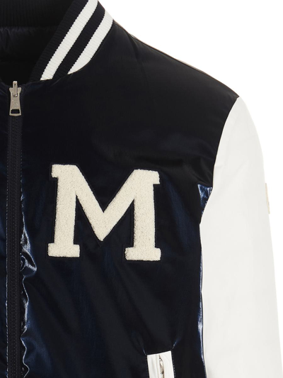 Shop Moncler 'sareb' Capsule Reversible Bomber Jacket Chinese New Year In Blue
