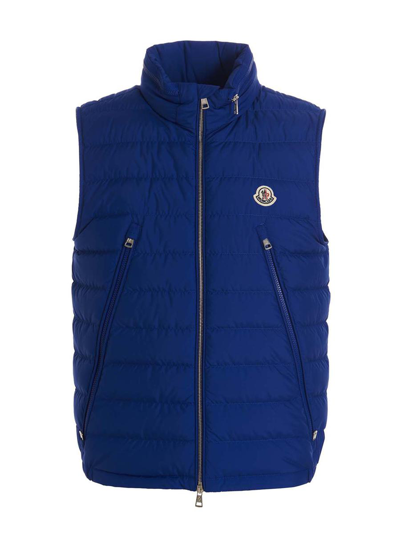 Shop Moncler Albyt' Vest In Blue