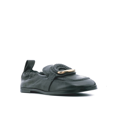 Shop See By Chloé Hana Leather Loafers In Black