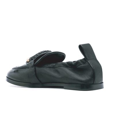 Shop See By Chloé Hana Leather Loafers In Black