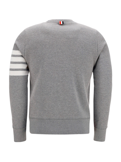 Shop Thom Browne Sweatshirt In Light Grey