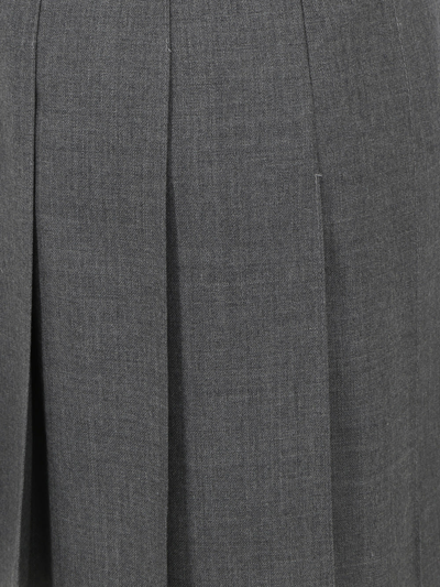 Shop Thom Browne Mini Skirt In Med Grey