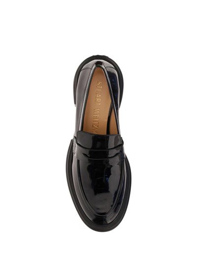 Shop Stuart Weitzman Soho Loafers In Black