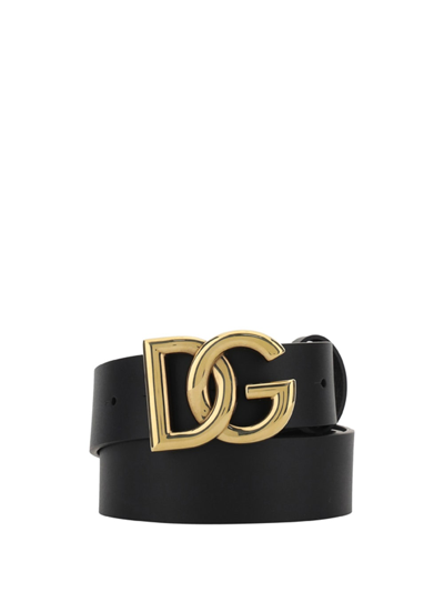 Shop Dolce & Gabbana Tosca Belt In Nero/oro
