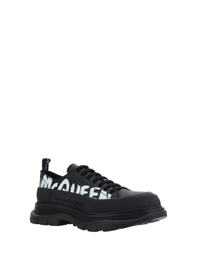 Shop Alexander Mcqueen Sneakers In Black/white