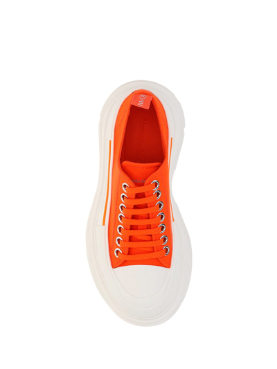 Shop Alexander Mcqueen Tread Slick Sneakers In Lu.or/of.wh/l.o./si