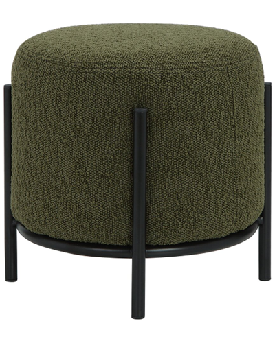 Pangea Home Lolo Round Stool In Green