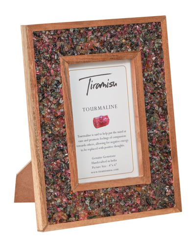 Tiramisu Winking Pink Tourmaline Picture Frame Set In Pink