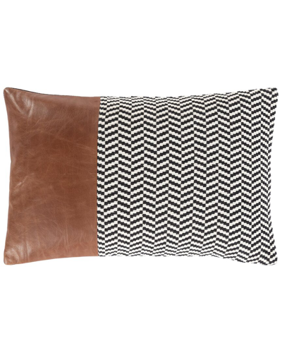 Shop Surya Fiona Accent Pillow In Black