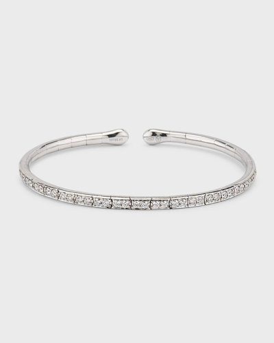 Shop Etho Maria 18k White Gold Flex Bracelet With Diamonds