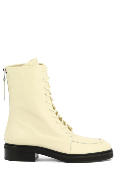 Shop Aeyde Aeydē Max Ankle Boots In Beige