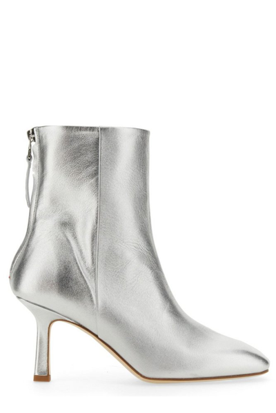 Shop Aeyde Aeydē Lola Ankle Boots In Silver