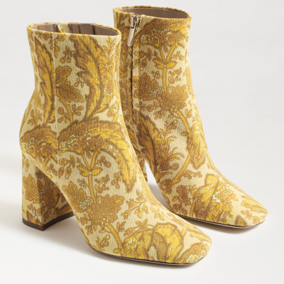 Shop Sam Edelman Codie Ankle Bootie Turmeric In Yellow