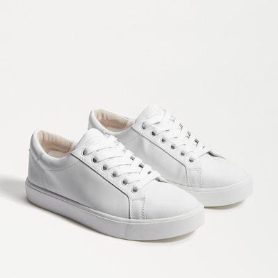 Shop Sam Edelman Ethyl Lace Up Sneaker White Leather