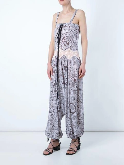 Shop Chloé Daisy Chain Print Sleeveless Jumpsuit