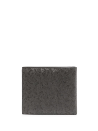 Shop Dolce & Gabbana Bi-fold Leather Wallet In Grey