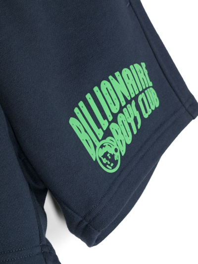 Shop Billionaire Boys Club Arch-logo Drawstring Track Shorts In Blue