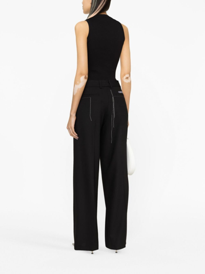 LOGO印花罗纹针织坦克背心