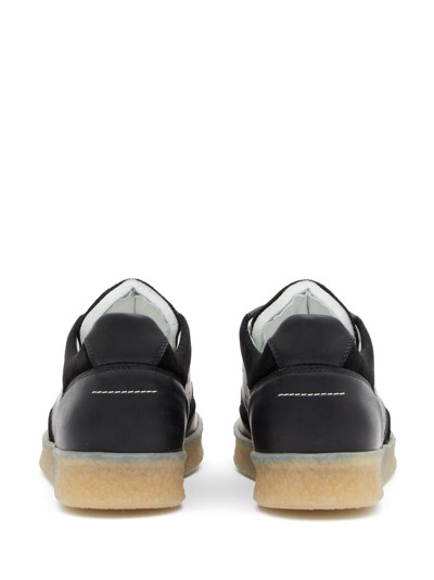 Mm6 Maison Margiela 6 Court Low-top Sneakers In Black