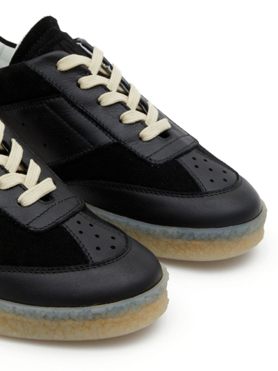 Shop Mm6 Maison Margiela 6 Court Low-top Sneakers In Black