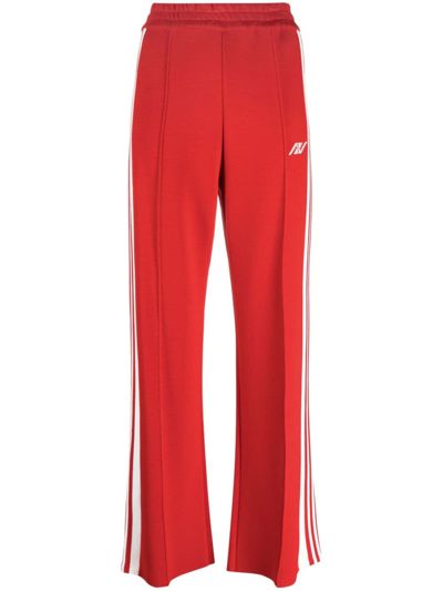 Shop Autry Side Stripe Track Pants In Red