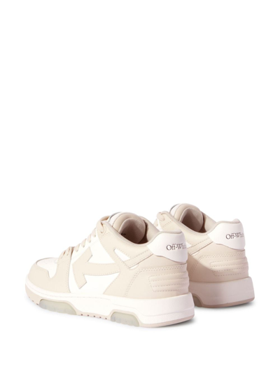 Shop Off-white Out Of Office Leather Sneakers In White