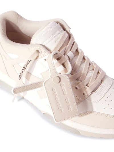 Shop Off-white Out Of Office Leather Sneakers In White