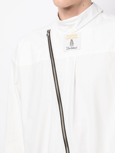 Shop Takahiromiyashita The Soloist Reversible Long-sleeve Shirt In White