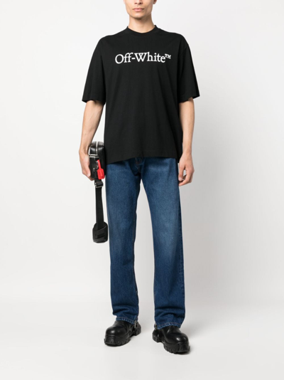 Off-white High-waist Straight-leg Jeans In Blue