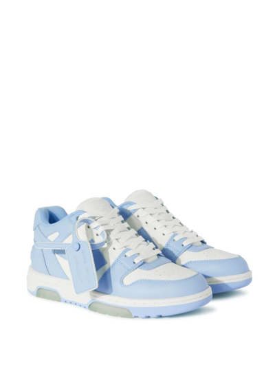 Off-white Out Of Office Arrow Bicolor Sneakers In Blue