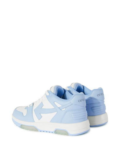 Off-white Out Of Office Arrow Bicolor Sneakers In Blue
