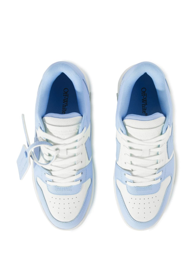 Shop Off-white Out Of Office "ooo" Low-top Sneakers In Blue