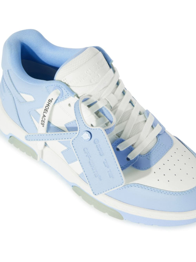 Off-white Out Of Office Arrow Bicolor Sneakers In Blue
