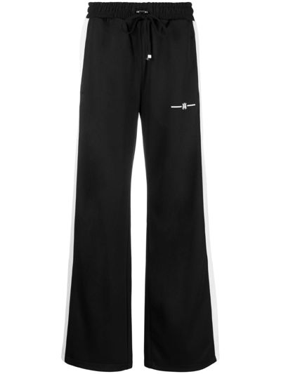 Shop Amiri Ma Wide-leg Track Pants In Black