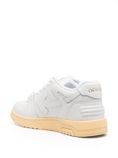 Off-white Leather Out Of Office Mid-top Sneakers In White