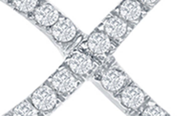 Shop Simona Sterling Silver Pavé Diamond Infinity Pendant Necklace
