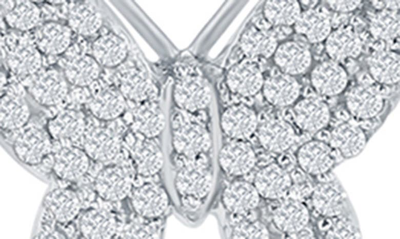 Shop Simona Sterling Silver Diamond Butterfly Pendant Necklace