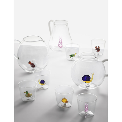 Ichendorf The Garden Picnic Collection Snail-embellished Borosilicate Glass Tumbler 8cm